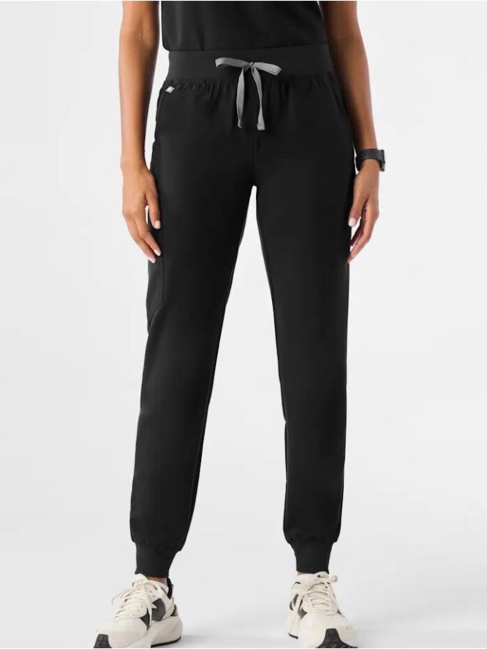 Figs Technical Collection Zamora Drawstring Jogger Scrub Pants Black Women XS/P